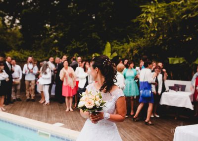 cocktail pour mariage avec piscine