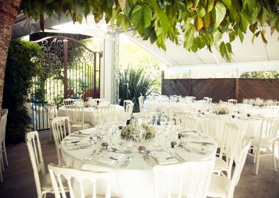 salle de reception en plein air pour un mariage au pays basque